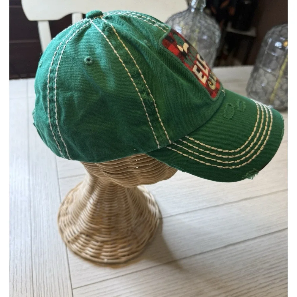 KBETHOS Christmas Holiday Mama Elf Washed Vintage Distressed‎ Baseball Cap Hat